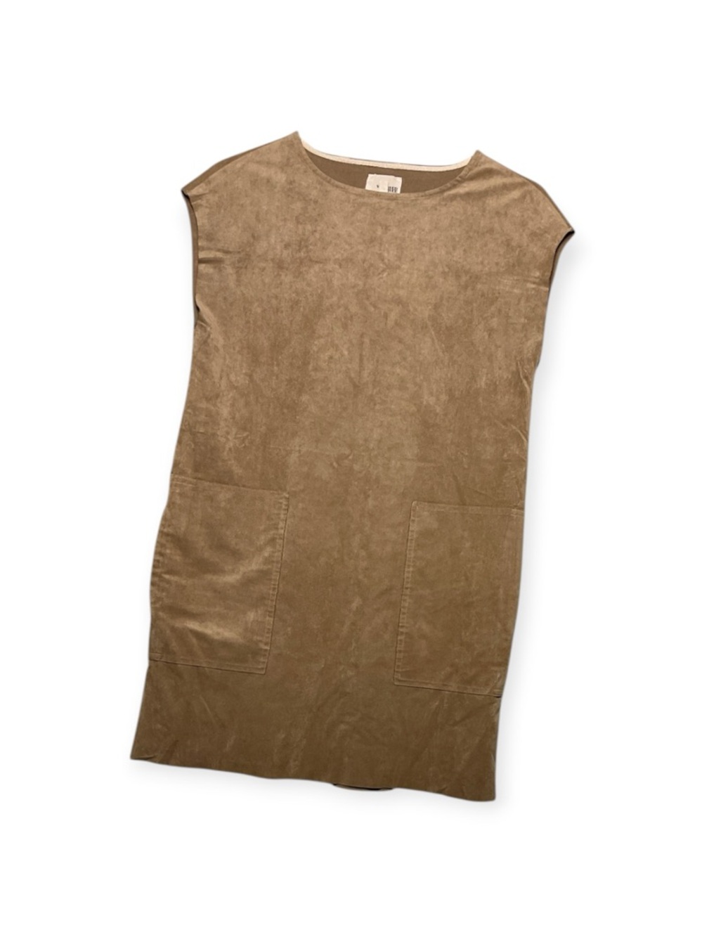 Women’s Aritzia Wilfred Free tan faux suede mini‎ dress, size XXS